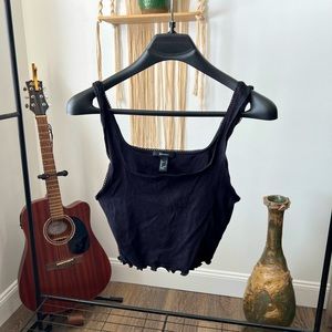 Black crop top